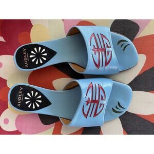 AUDLEY LONDON leather slides Shoes Made in Spain US 5.5 EU 36